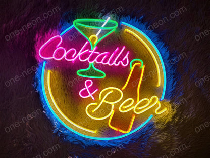 Cocktails & Beer | LED Neon Sign