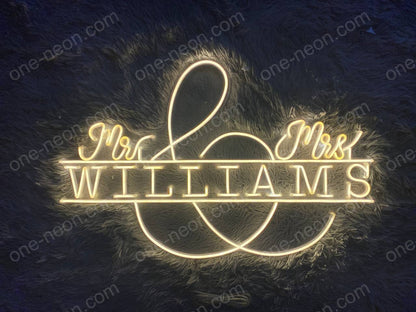 Mr & Mrs Williams | LED Neon Sign