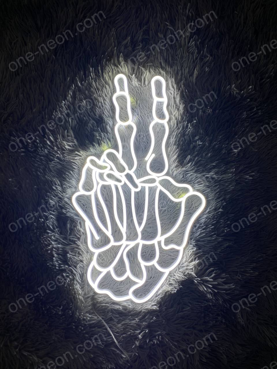 Skeleton Peace | LED Neon Sign