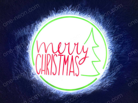 Merry Chrismast | Edge Lit Acrylic Signs