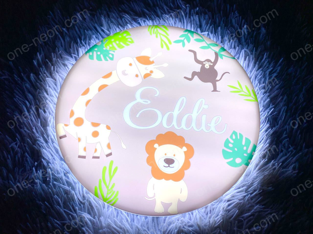 Safari Animals | Edge Lit Acrylic Signs