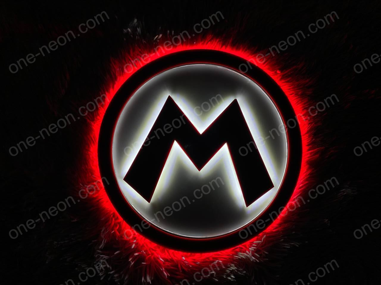 Mario Bros M | Edge Lit Acrylic Signs