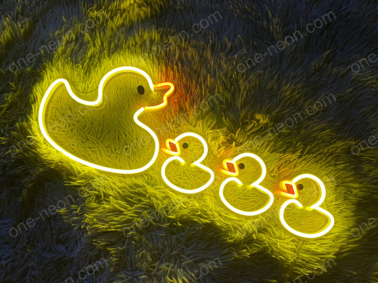 Duck Family | LED Neon Sign