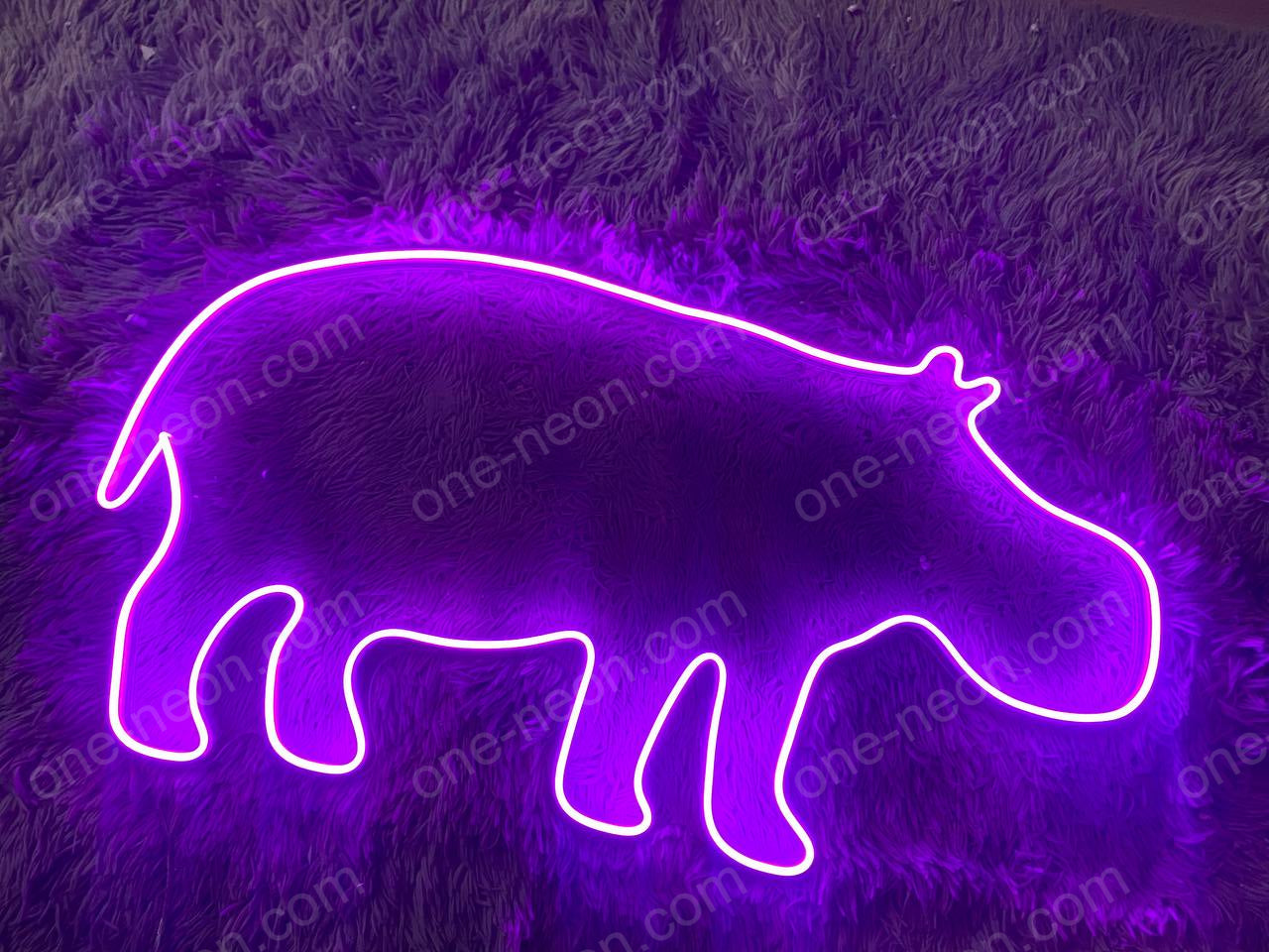 Hippo | LED Neon Sign