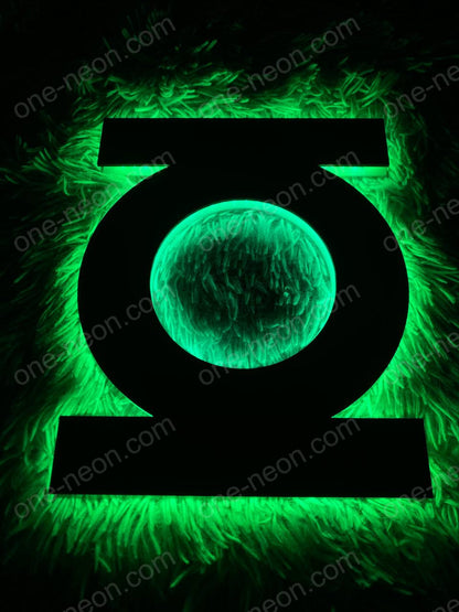 Green Lantern | Edge Lit Acrylic Signs