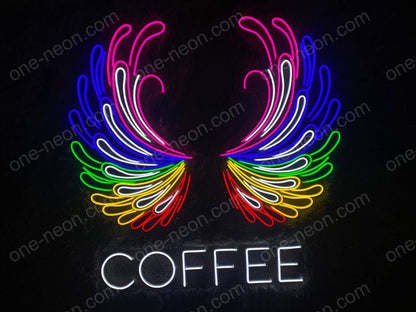 Wings Coffee | LED Neon Sign