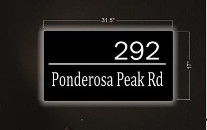 292 Ponderosa Peak Rd | Custom House Number Sign