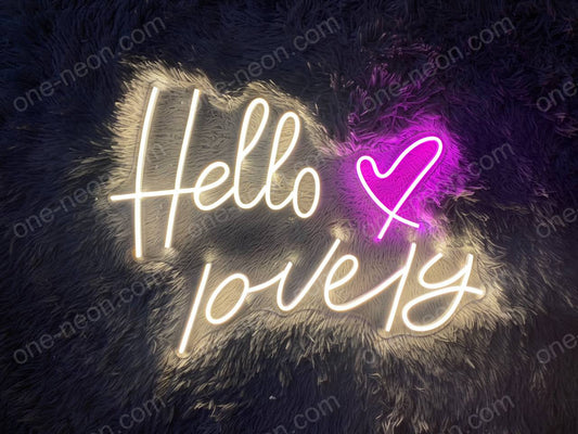 Hello Lovely | LED Neon Sign