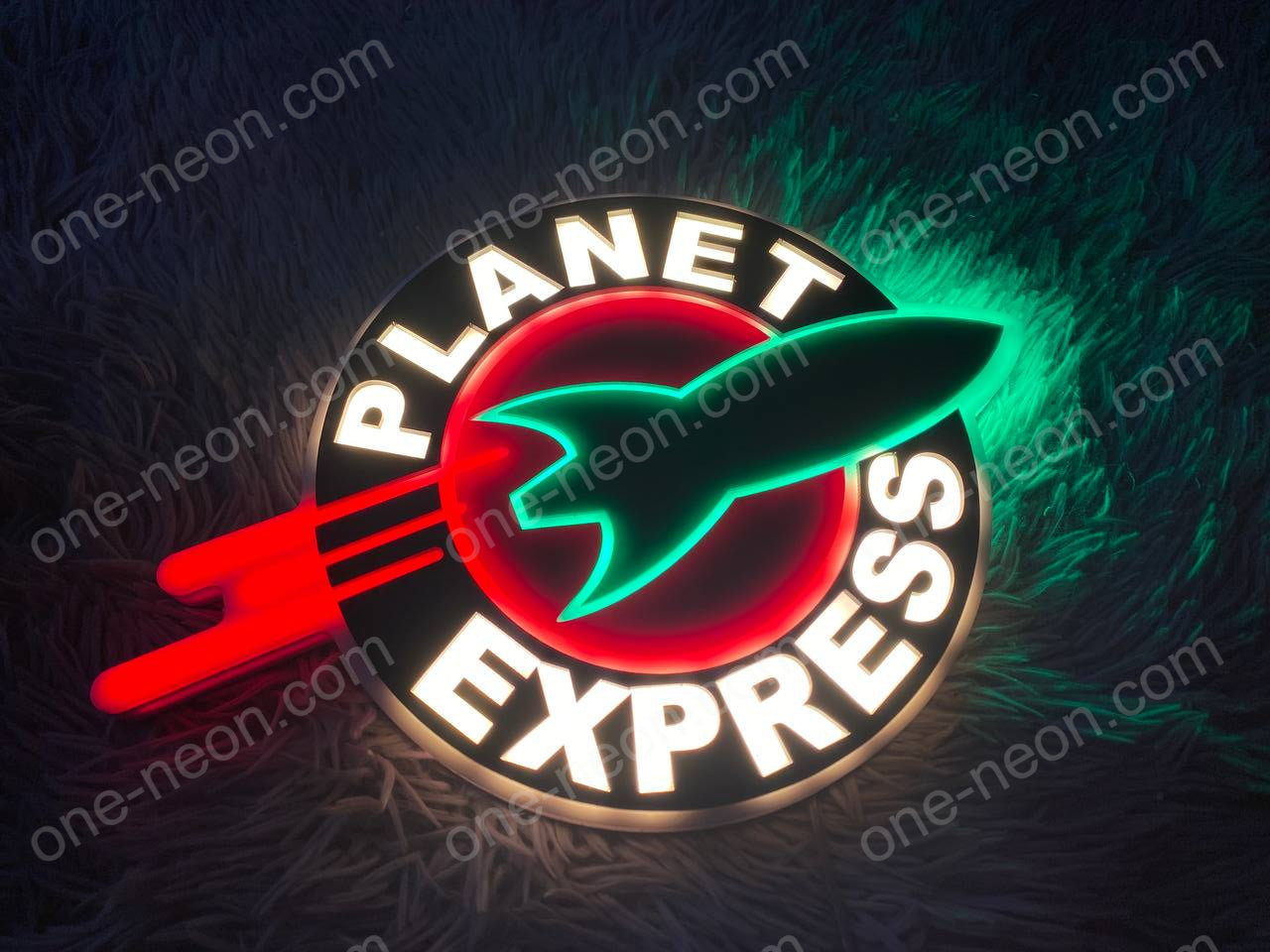 Planet Express | Edge Lit Acrylic Signs