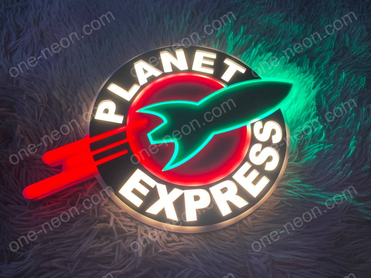 Planet Express | Edge Lit Acrylic Signs