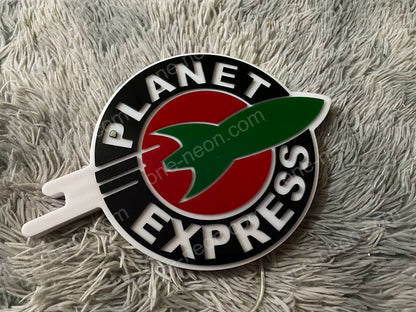 Planet Express | Edge Lit Acrylic Signs