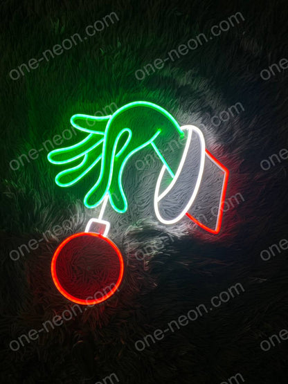 Grinch Hand | LED Neon Sign