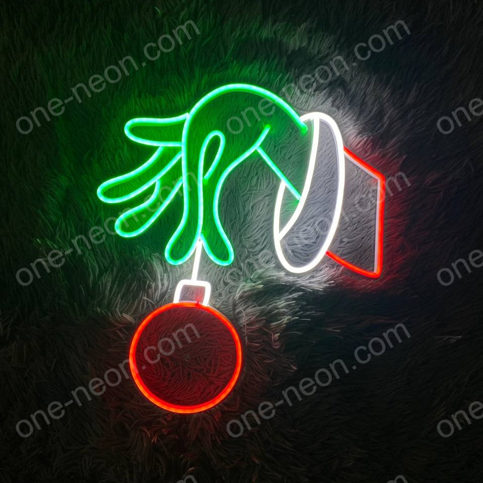 Grinch Hand | LED Neon Sign