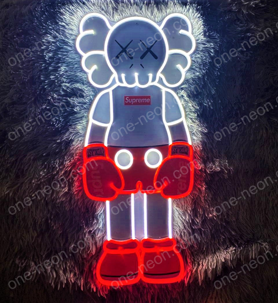 KAWS Supreme | LED Neon Sign (UV Printed)