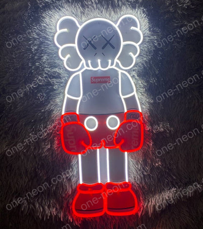 KAWS Supreme | LED Neon Sign (UV Printed)