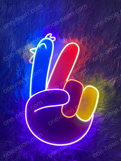 Peace Hand | LED Neon Sign