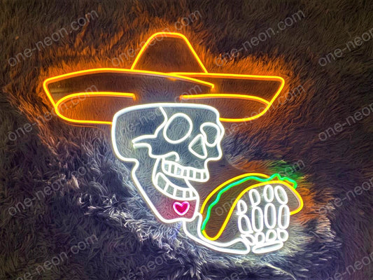 Skull & Tacos | LED Neon Sign