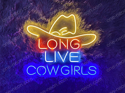 Long Live Cowgirls | LED Neon Sign