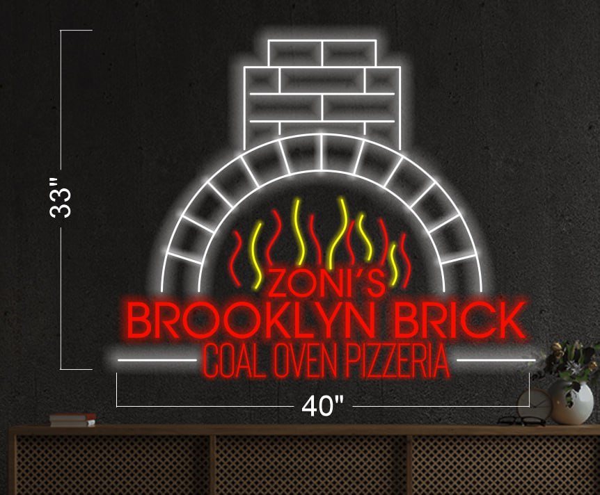 ZONI'S BROOKLYN BRICK COAL OVEN PIZZERIA | LED Neon Sign