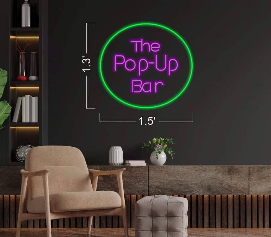 The Pop-Up Bar | LED Neon Sign