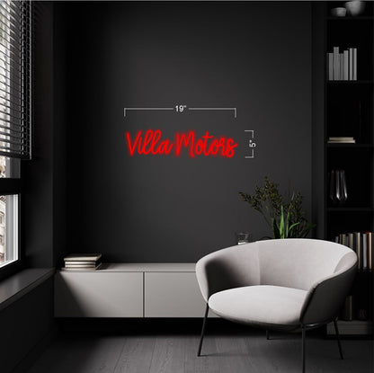 Villas Motors  | LED Neon Sign