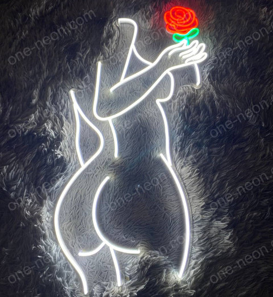 Woman Rose | LED Neon Sign