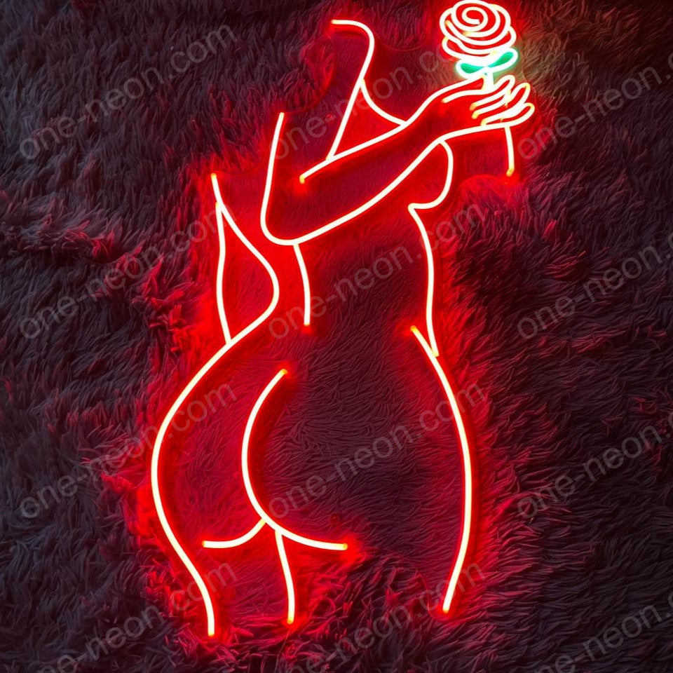 Woman Rose | LED Neon Sign