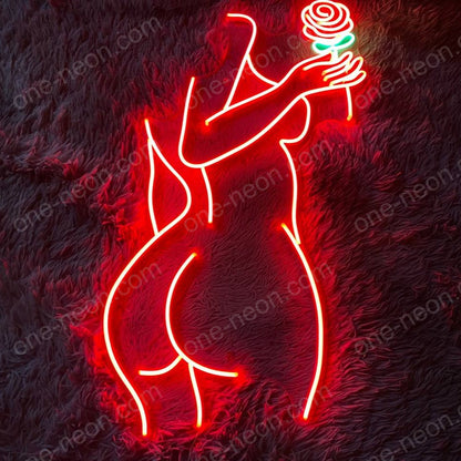 Woman Rose | LED Neon Sign