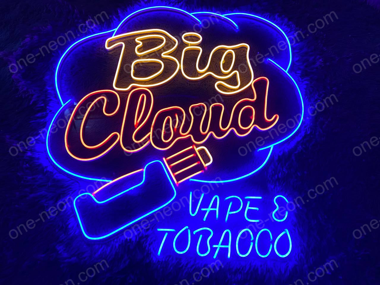 Big Cloud Vape Tobacco | LED Neon Sign