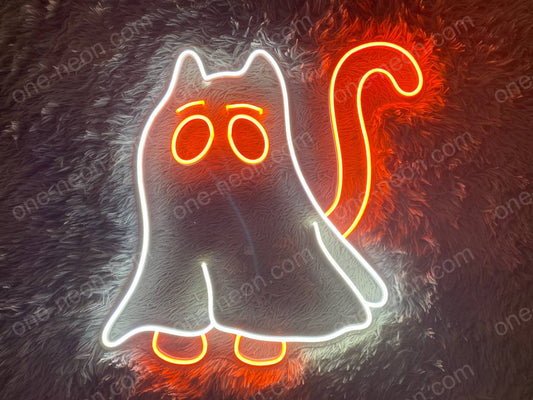 Ghost Cat | LED Neon Sign