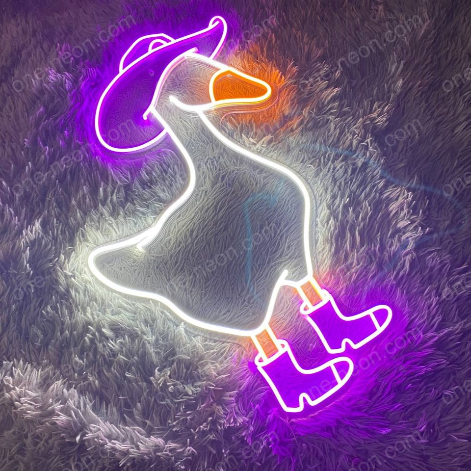 Cowboy Duck | LED Neon Sign