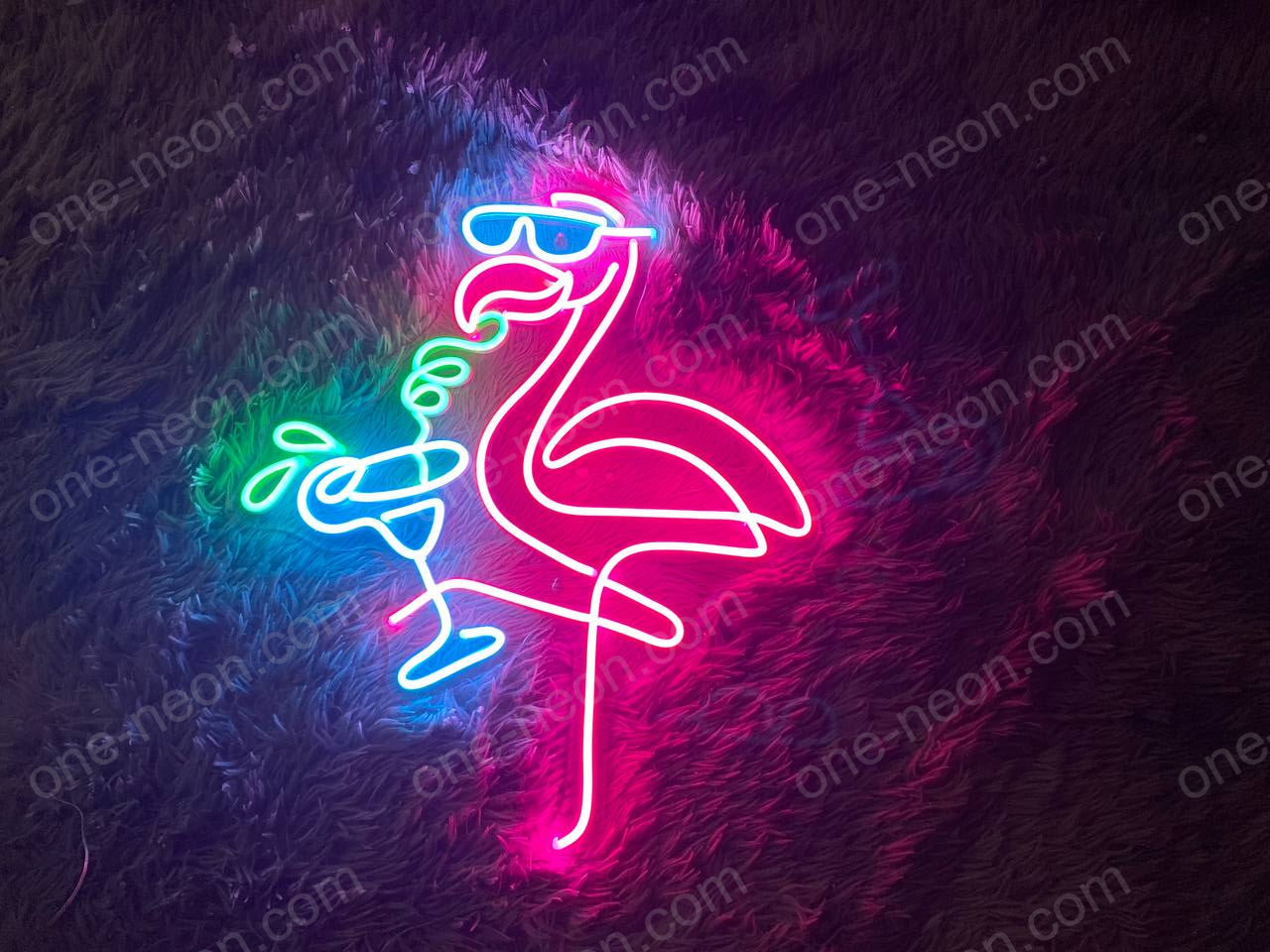 Flamingo Cocktail | LED Neon Sign