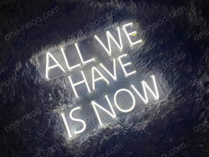 All We Have Is Now | LED Neon Sign