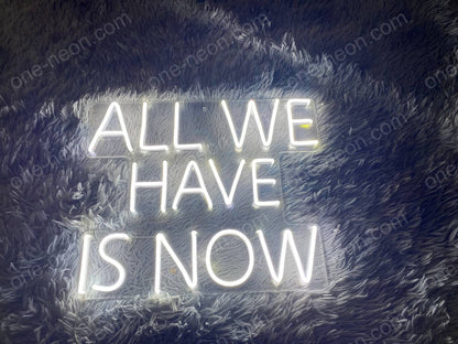 All We Have Is Now | LED Neon Sign