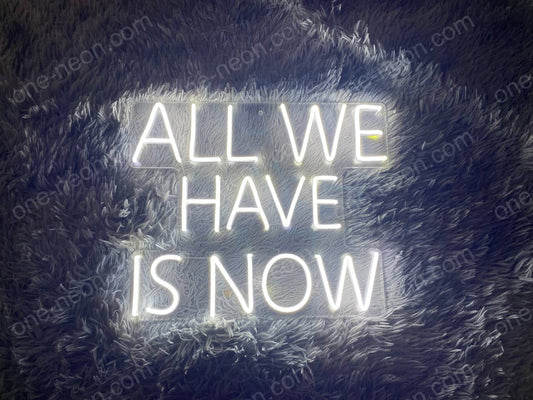 All We Have Is Now | LED Neon Sign