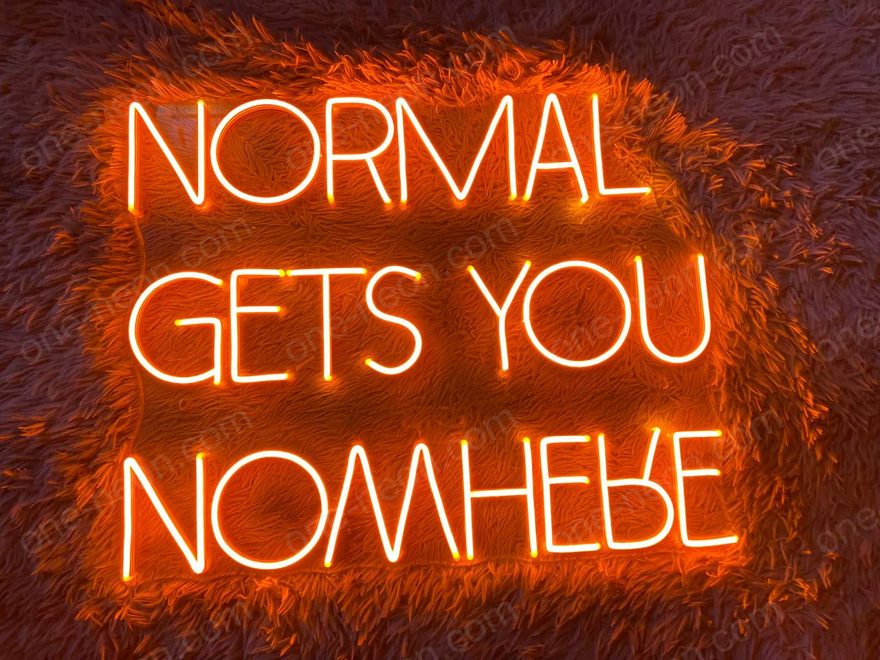 NORMAL GETS YOU NOWHERE | LED Neon Sign