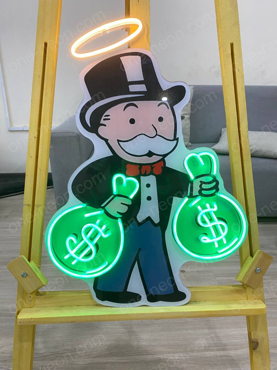 Mr.Man | Neon Acrylic Artwork