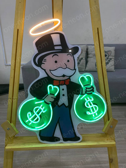 Mr.Man | Neon Acrylic Artwork