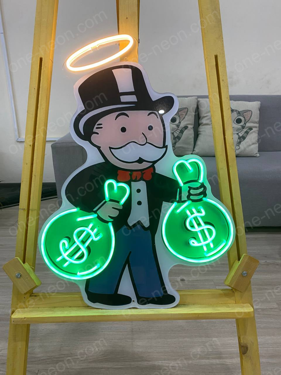 Mr.Man | Neon Acrylic Artwork