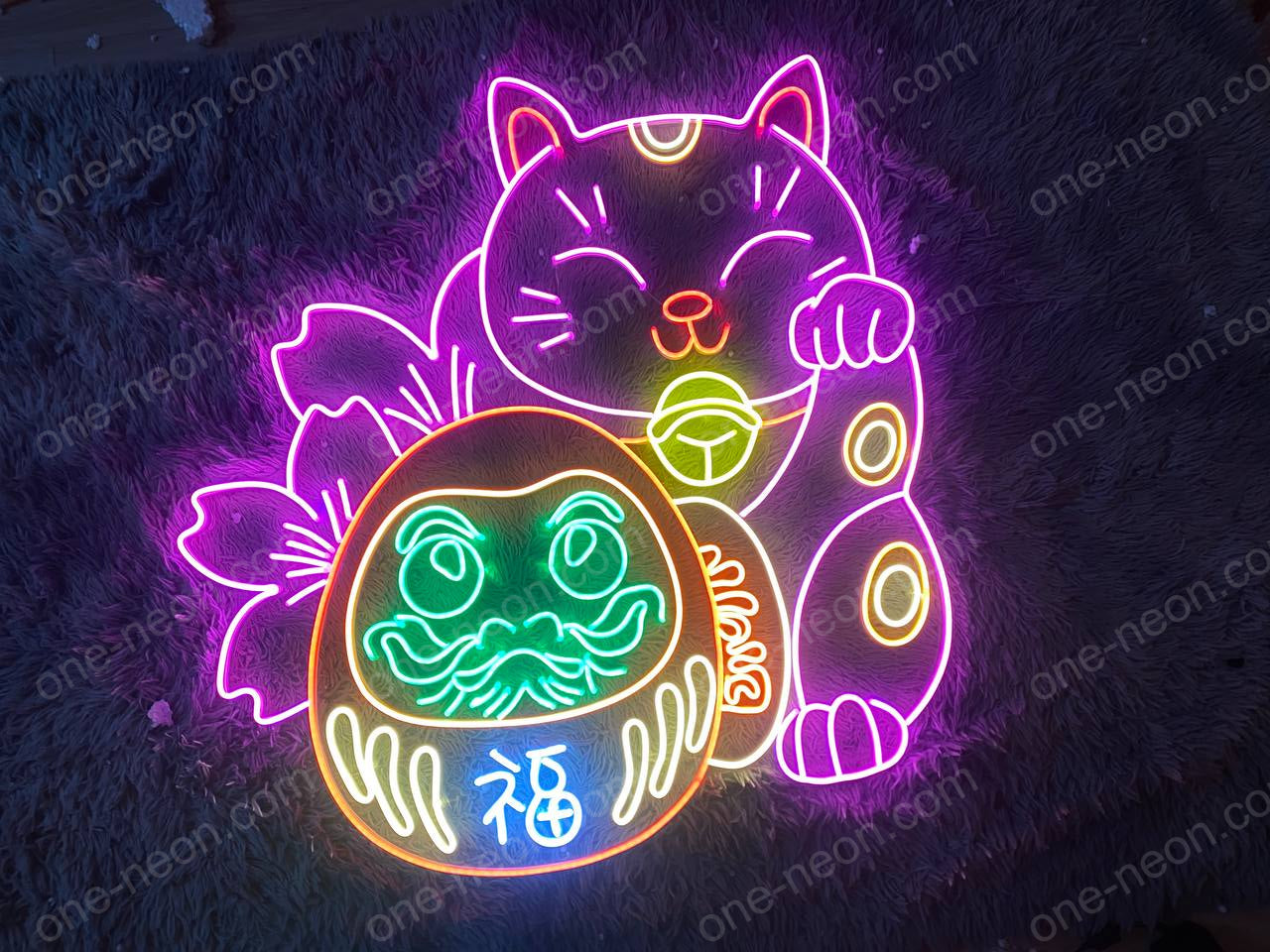 Lucky Cat | LED Neon Sign
