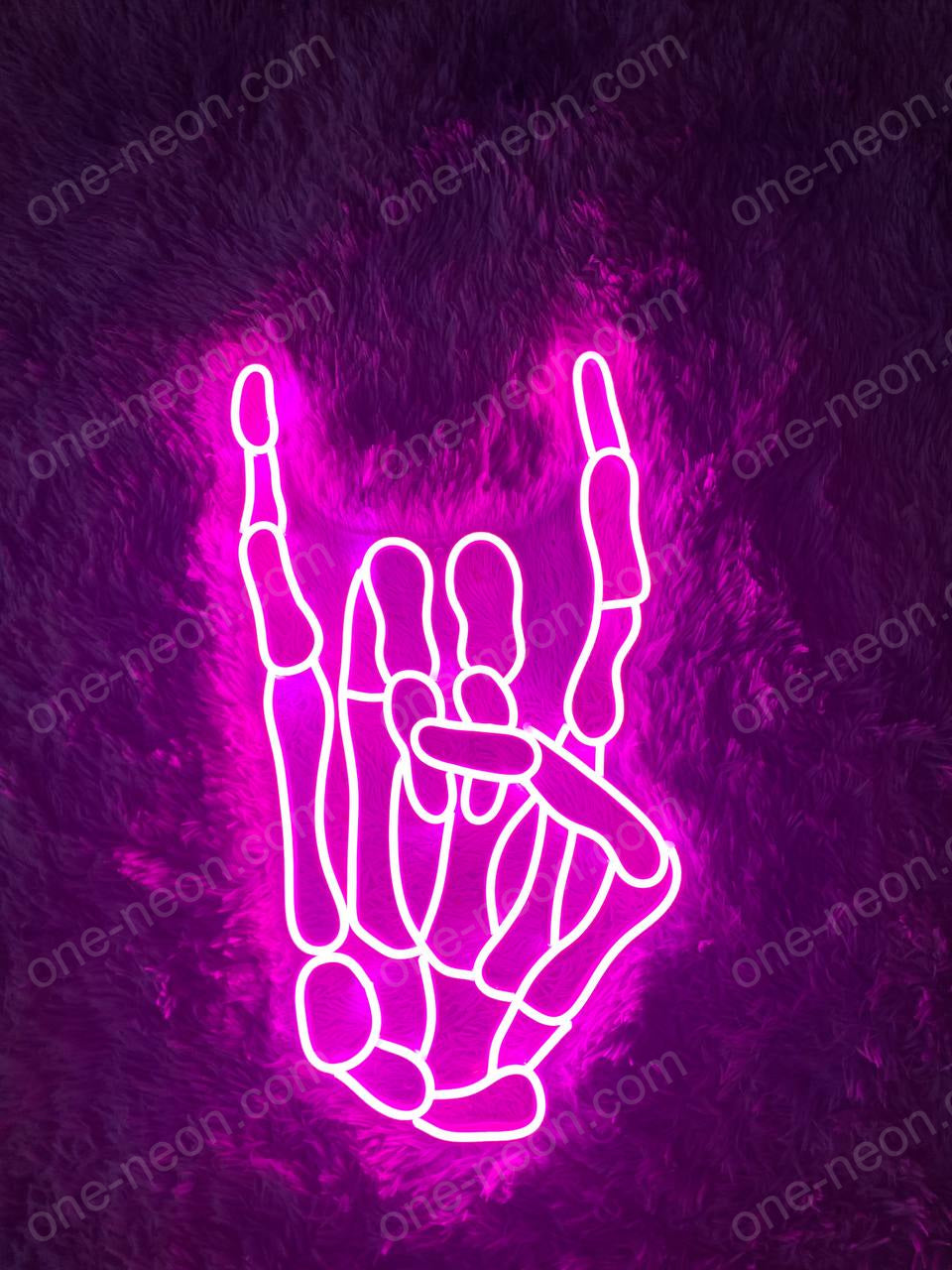 Skeleton Peace | LED Neon Sign