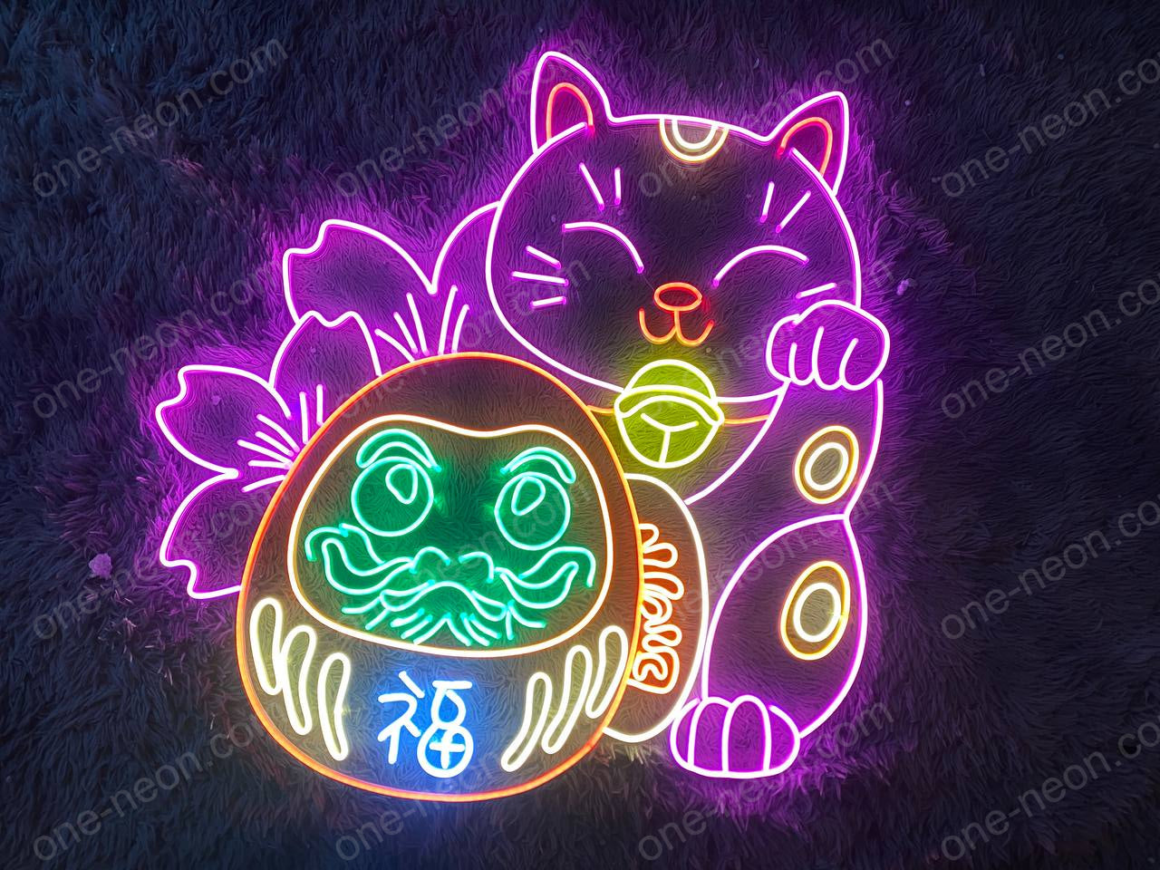 Lucky Cat | LED Neon Sign