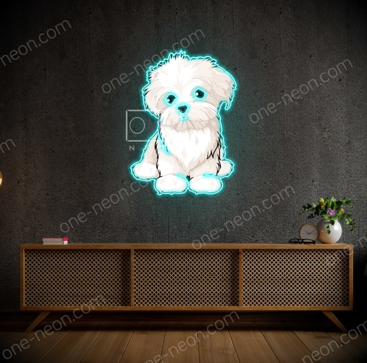 Maltese Full Body  | LED Neon Sign