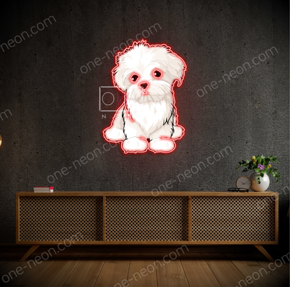 Maltese Full Body  | LED Neon Sign