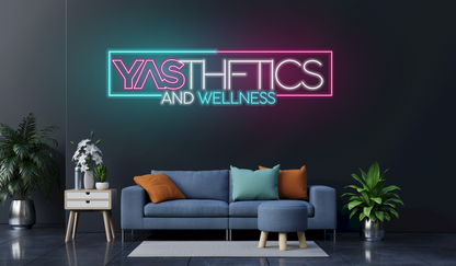 YASTHETICS AND WELLNESS | LED Neon Sign