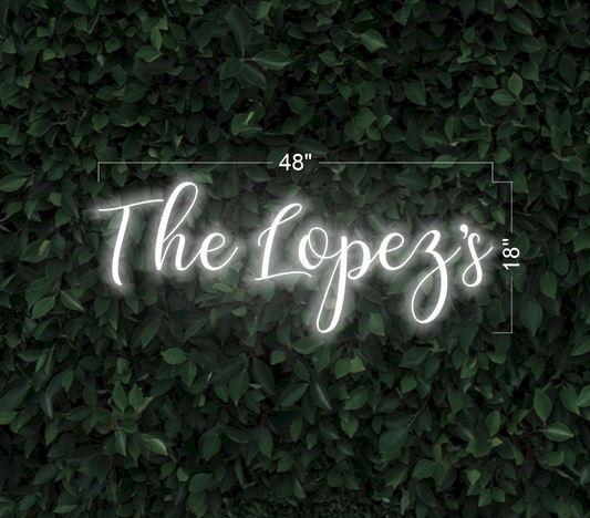 The Lopez’s | LED Neon Sign