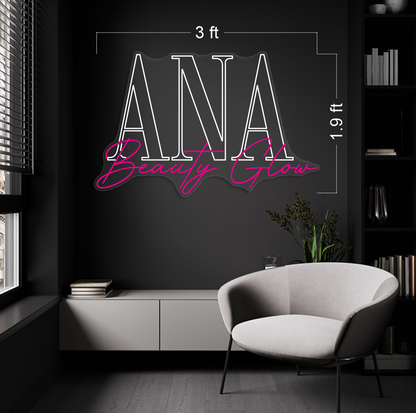 Ana Beauty Glow | LED Neon Sign