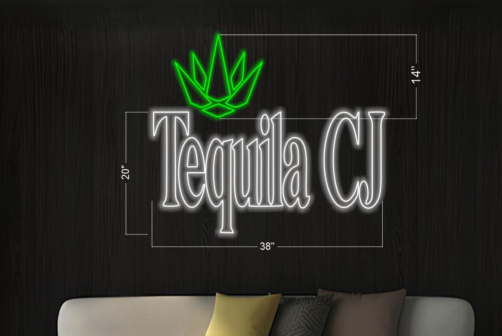 Tequila CJ + Born to be authentic | LED Neon Sign