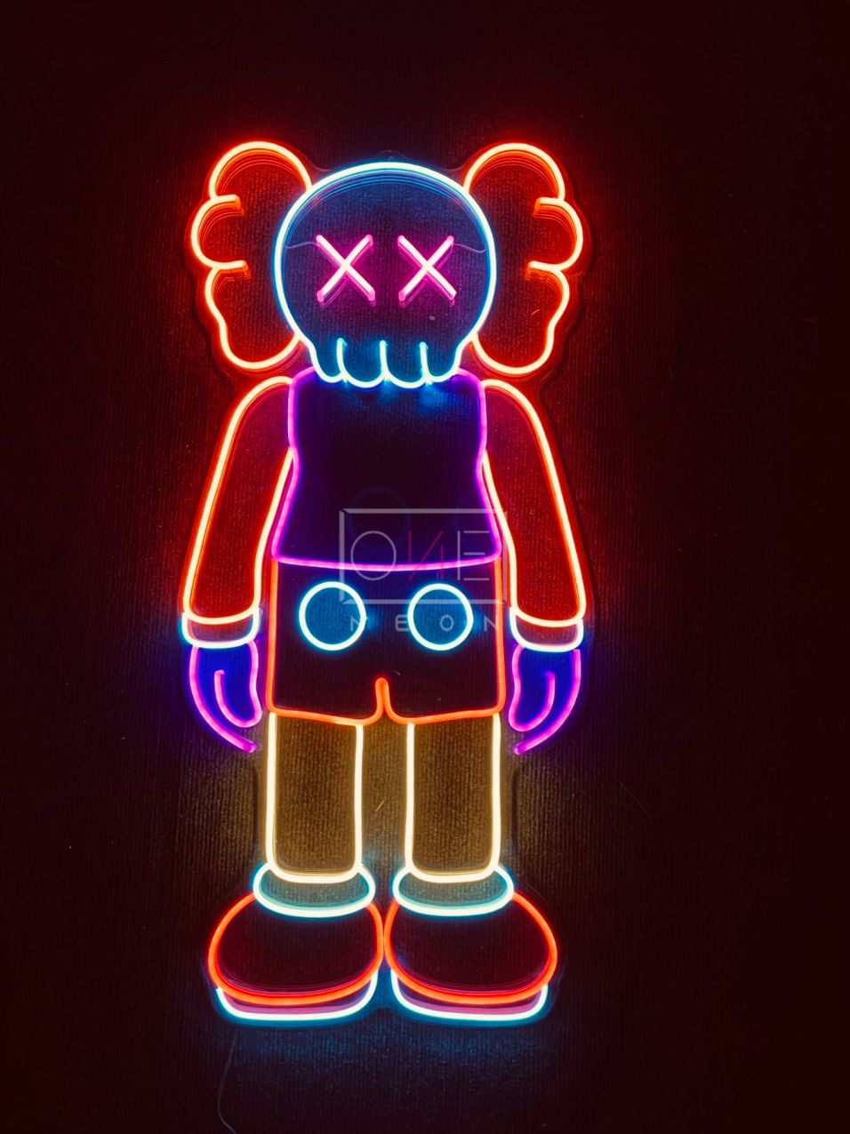 Colorful Kaws | LED Neon Sign