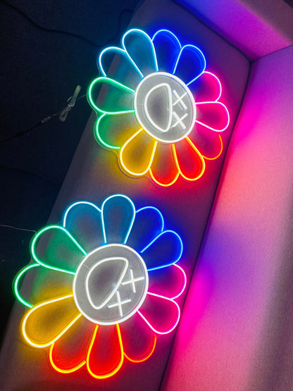 KAWS Sunflower by Takashi Murakami | LED Neon Sign